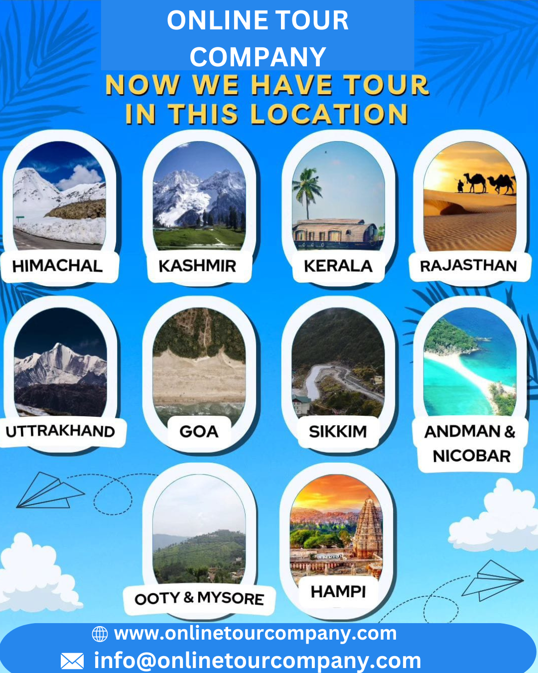 Explore all exciting tourist destinations in India