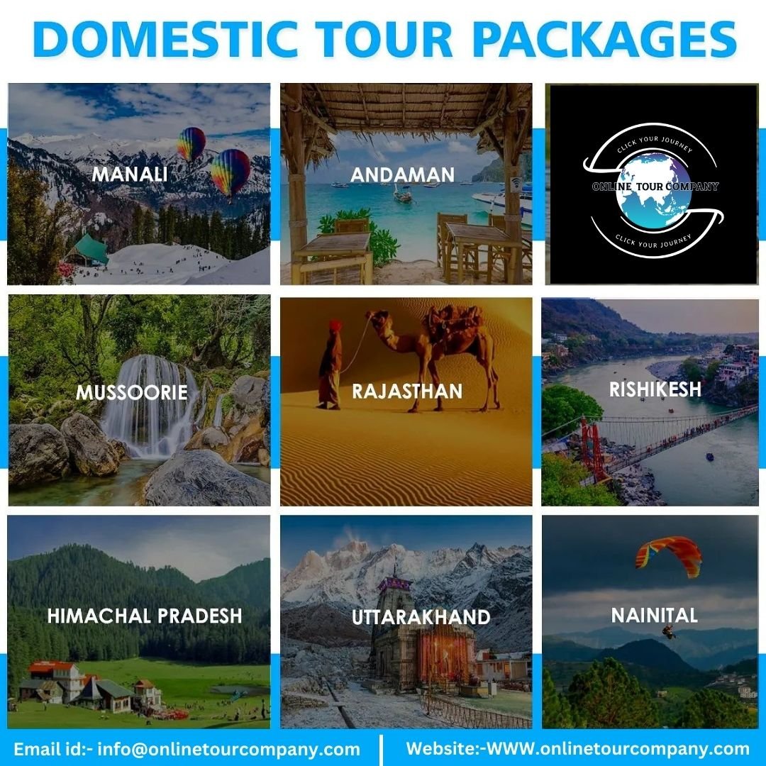 Best Domestic Tours packages with Online Tour Company